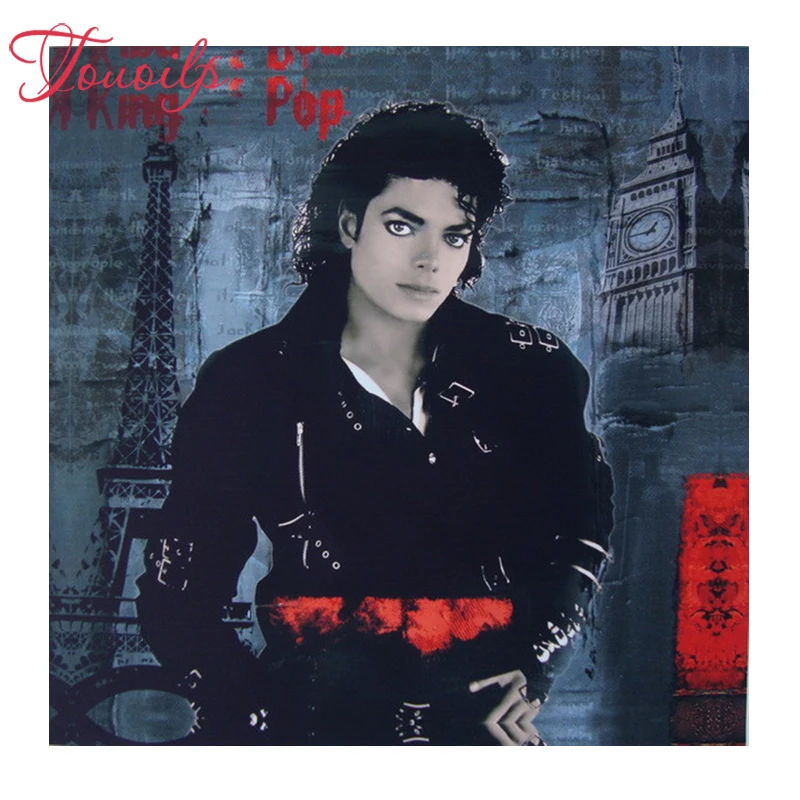 Mosaic Pictures Modern Style Diy round Square 5d Diamond Painting World famous Michael Jackson Pintura diamante de Collector's | Дом и сад