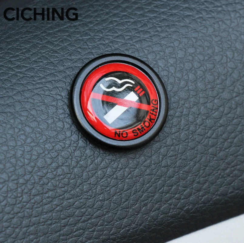 1 шт. авто-Стайлинг Логотип No Smoking для Volkswagen VW Golf 4 6 7 GTI Tiguan Passat B5 B6 B7 CC Jetta MK5 MK6 поло Scirocco Lavida