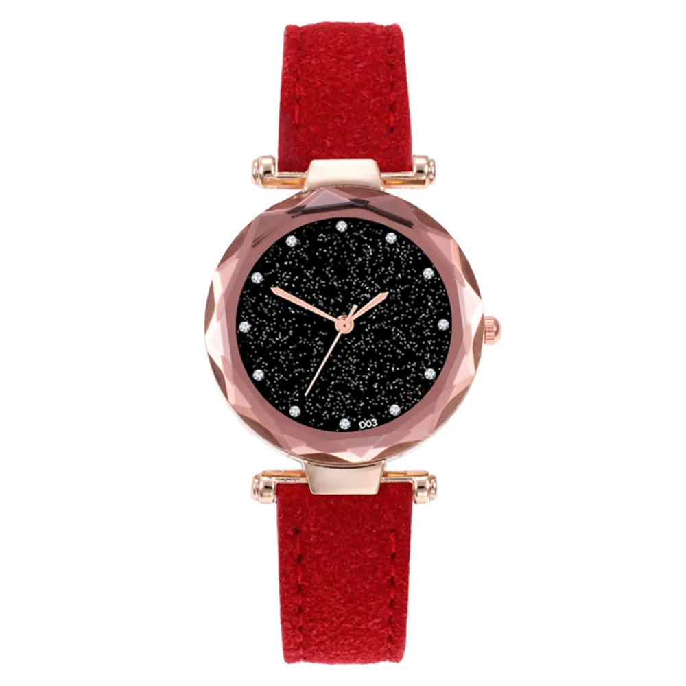 Vansvar Fashion Women Clock Casual Quartz Leather Band Starry Sky Dazzling Diamond convex Analog Wrist Watch For 2018 Ladies Vansvar Fashion Women Clock Casual Quartz Leather Band Starry Sky Dazzling Diamond convex Analog Wrist Watch For 2018 Ladies