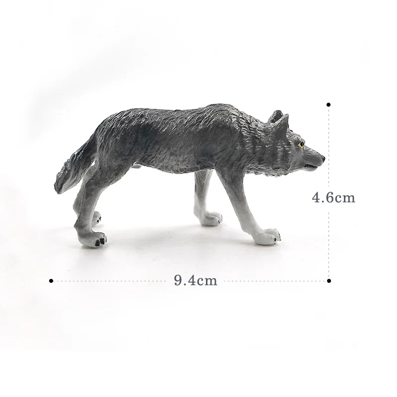 Искусственная леопардовая Волчья пантера Hyena модель животного фигурка