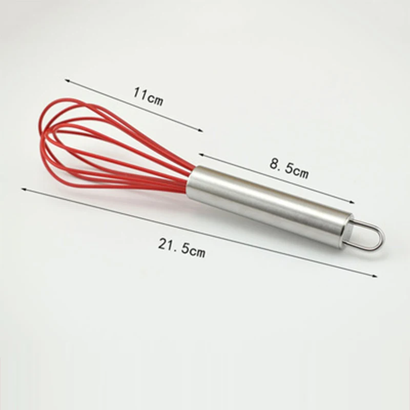 Кухонный инструмент из нержавеющей стали ручной силиконовый венчик Сделай Сам прочный немой приготовления яиц Пожиратель торт Кухонные принадлежности для выпечки 33