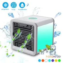 USB мини портативный кондиционер увлажнитель воздуха очиститель 7 цветов светильник Настольный вентилятор охлаждения воздуха вентилятор для офиса дома