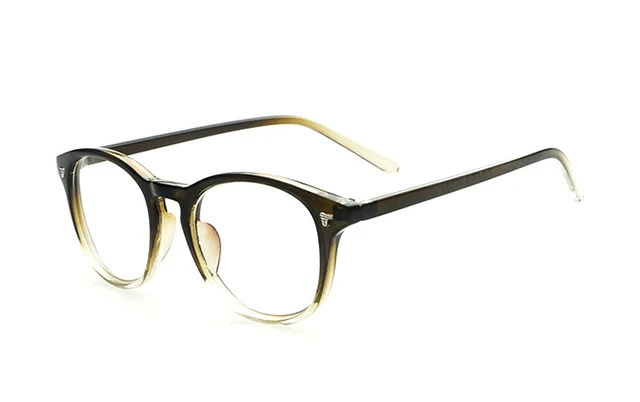 Spectacle Classic Women Round Eyeglasses Frame Brand Designer Fashion Men Nail Decoration Optical Glasses Reading Glasses Gradually green