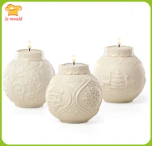 Christmas Carnival Super Low Price Embossed Ball Candle Silicone Mold Christmas Flower Snowflake Elk plus size christmas elk snowflake jacquard leggings