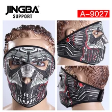 JINGBA поддержка Хэллоуина крутой череп маска уличная Лыжная маска для верховой езды Спорт мото велосипед Маска ветрозащитная полная лицевая маска дропшиппинг