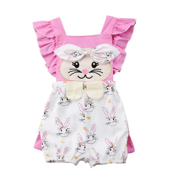 

Princess Toddler Baby Girls Clothes Bodysuit Sleeveless Cute Ruffles Sunsuit Summer Clothing Baby Girl