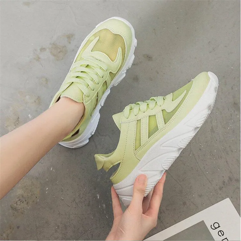 

Small White Shoes Female Summer 2019 Breathable Mesh Thick-soled Muffin Shoes Daddy Shoes Ins Baitie Leisure Tide Shoes