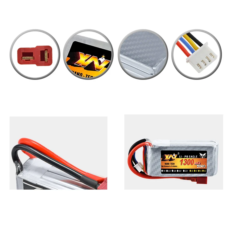 XW Power 7 4 В 11 1 14 8 в 22 2 1300 мАч 70C 2S 3S 4S 6S аккумуляторная батарея Lipo XT60 T другие вилки для