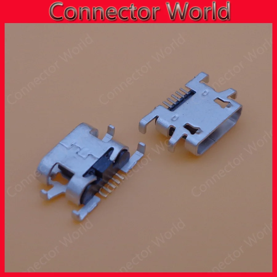 100 шт./лот разъем Micro USB Тяжелая пластина женский 5pin для зарядки sony Xperia M C1904 C1905 Y515 V880
