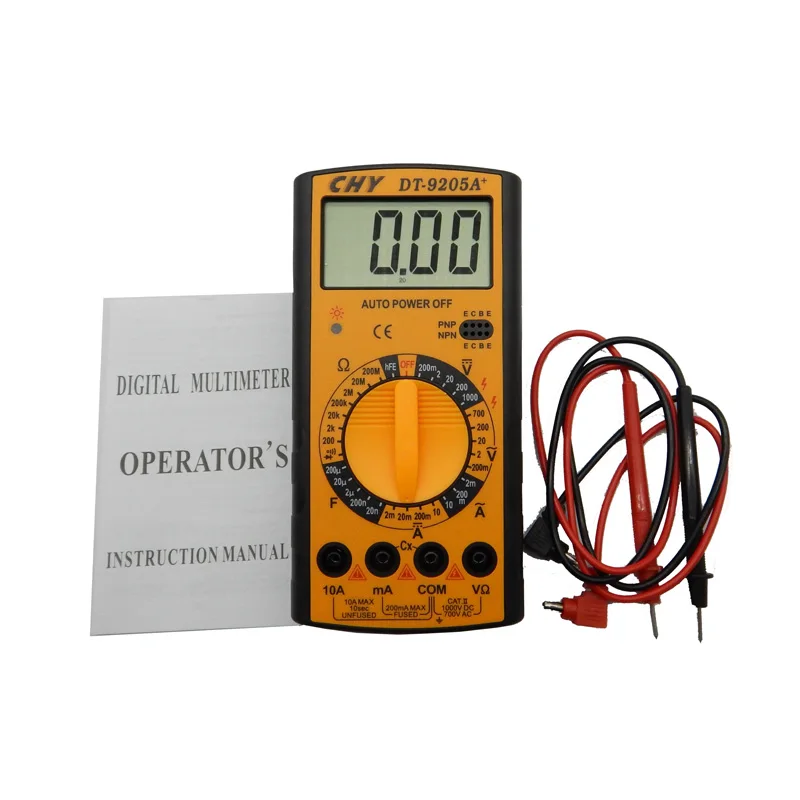 Digital Multimeter DT9205A+ AC DC LCD Digital LED Voltmeter Ohmmeter