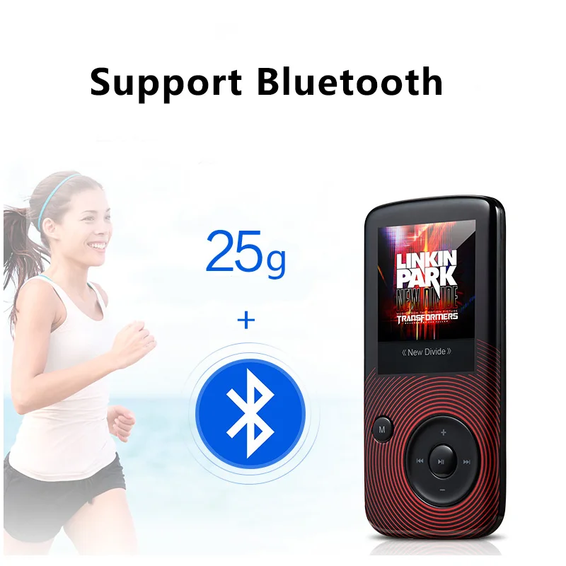 Оригинальный Aigo209 MP3 плеер Bluetooth с динамиком fm радио мини USB музыкальный