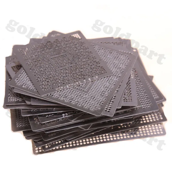 

110pcs Graphics Card Directly Heat BGA Reballing Stencils Template Set For ATI NV XBOX 360 PS3 Chip Rework Repair