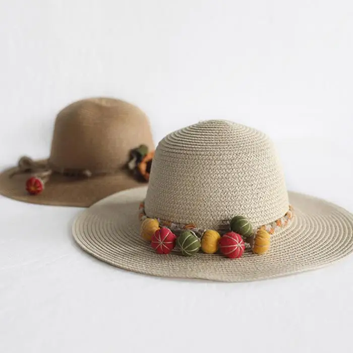 Горячая Распродажа шляпа сумка набор широкие поля, из соломы шапки Одна сумка на плечо для детей весенний Летний пляж 19ing