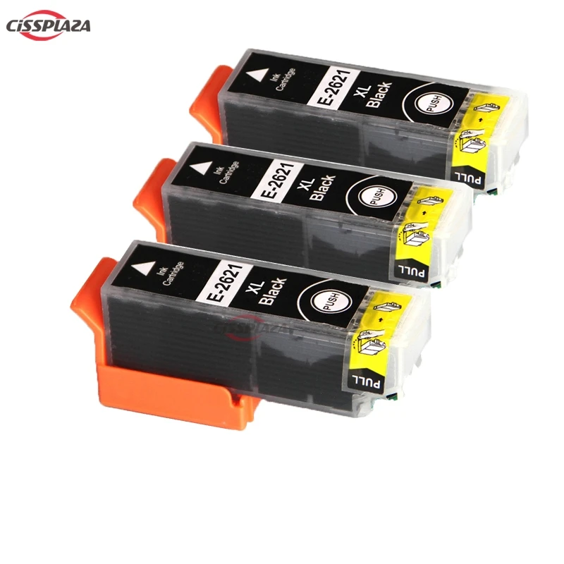 Картридж с черными чернилами CISSPLAZA 3x 26XL для epson XP600 XP605 xp700 XP520 XP620 XP625 XP720 XP820 XP610 XP615