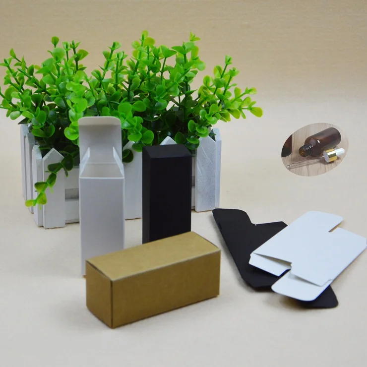 Download 100pcs/lot 4*4*11.5cm 50ml Kraft Paper Gift Boxes Dropper ... Yellowimages Mockups
