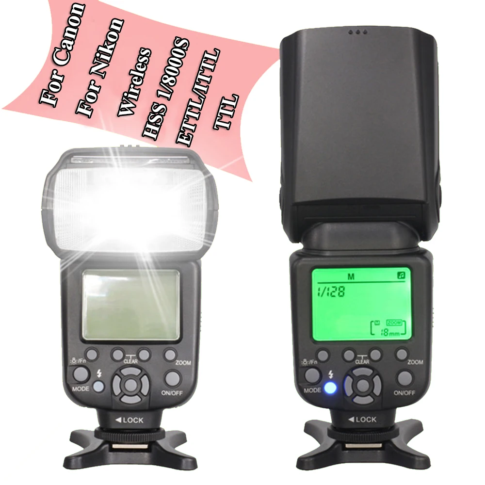 

INSEESI IN 586EX II Wireless TTL HSS Flash Speedlite Speedlight For Canon Nikon Vs YONGNUO YN560 III YN-560 IV YN-565EX YN565EX