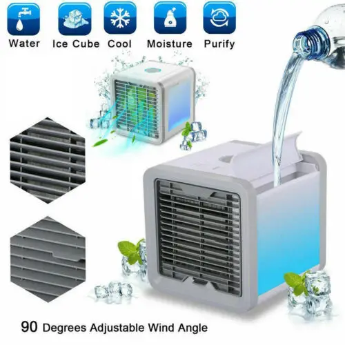 

Mini Air Conditioner Cooler Portable Summer Space Cooling Artic Fan Humidifier