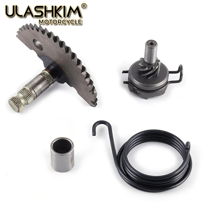 

free shipping 50 80 100 cc GY6 139QMB 139QMA Engine Kick Start Gear Kits Spring Idle Gear Shaft QJ Keeway motorcycle atv part Q