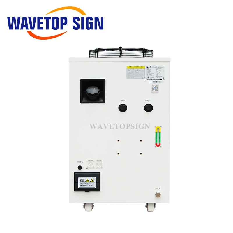 WaveTopSign S&A CW-6000AH CW-6200AH CW-6200BI индустриальный Воздушный Чиллер для воды для 300 Вт 600 Co2 Стекло лазерная трубка б/у Чиллеры