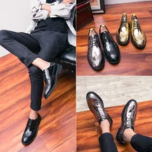 Men Dress Shoes Men Business Flat Shoes Black Brown Breathable Low Top Men Formal Office Shoes Plus Size 39-46