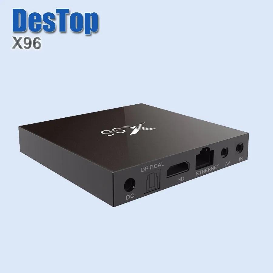 Последний X96 Amlogic S905X четырехъядерный Android 6,0 tv BOX 1G/8G tv 16,1 4 K Smart Android tv box PK M8s T95 телеприставка 10 шт./партия