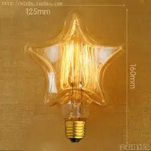 Bombilla LED лампочки лампы света Винтаж Ретро лампа в форме сердца ампулы Decoratives 40 Вт E27 220 V G80/G95/ST64/A19