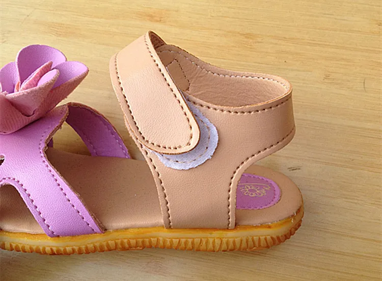 Летний стиль детская обувь для девочек сандалии с цветочным узором для девочек туфли принцессы для маленьких девочек обувь для детей детские сандалии