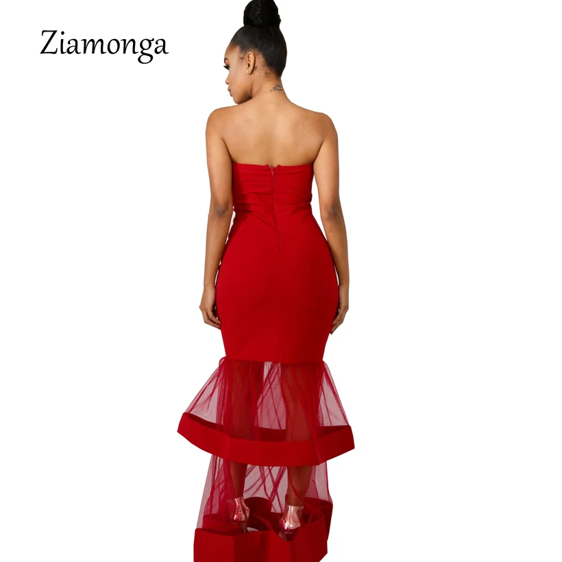 Ziamonga Vestido Longo Robe Femme Ete сексуальное длинное платье макси с открытыми плечами пляжное летнее женское Сетчатое Клубное вечернее платье