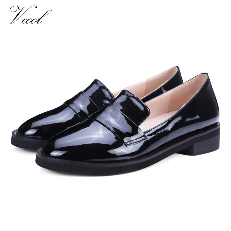 Black patent leather ladies shoes Clearance