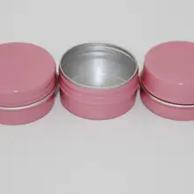 50 шт./лот 30 г пустой алюминий банка 30 г металлический крем банка алюминиевый, оловянный косметический контейнер розовый