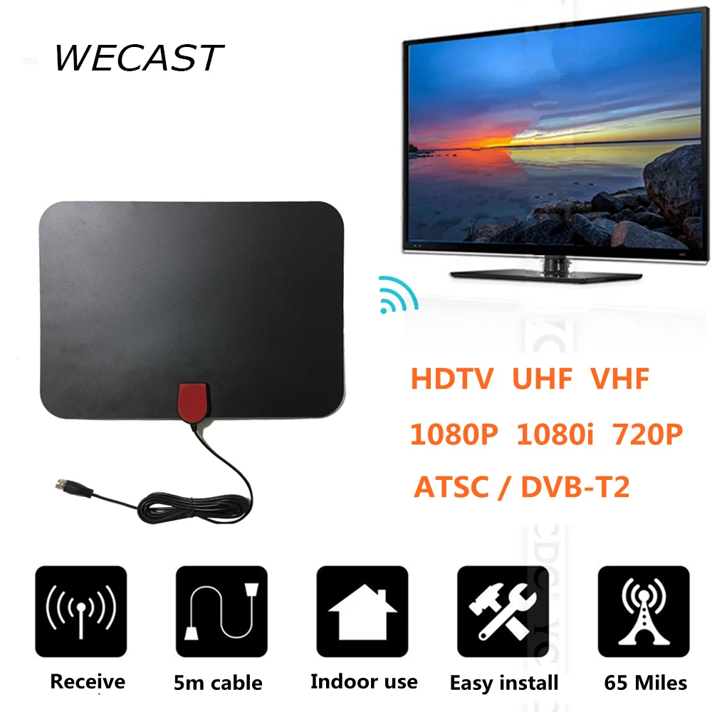 HD TV 65 миль прием интерьера Freeview антенна приемник FOX цифровая аналоговая поддержка