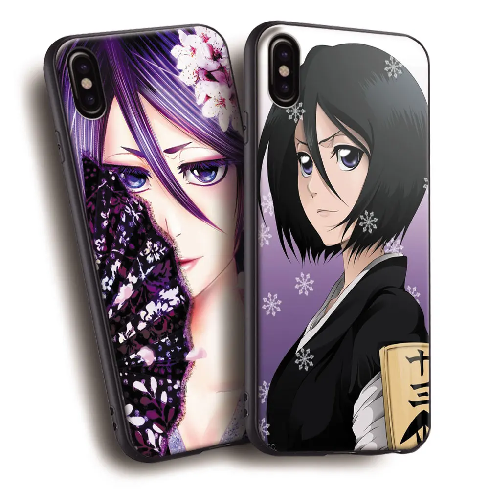 

Rukia Kuchiki Bleach Soft Silicone Phone Case Cover Shell For Apple iPhone 5 5s SE 6 6s 7 8 Plus X 10