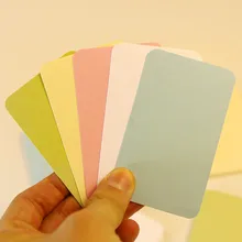 100 шт., цветная карта памяти DIY, блокнот, пустая бумага для рукоделия, сообщения для школы, офиса, дома, канцелярские принадлежности, обучающая Закладка, блокнот, сделай сам, блокнот