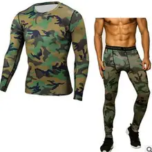 Детектор мужские Утягивающие шорты брюки комплект Бодибилдинг плотно прилегающая с длинными рукавами футболки, лосины спортивный костюм Тренировка Фитнес Спортивная одежда