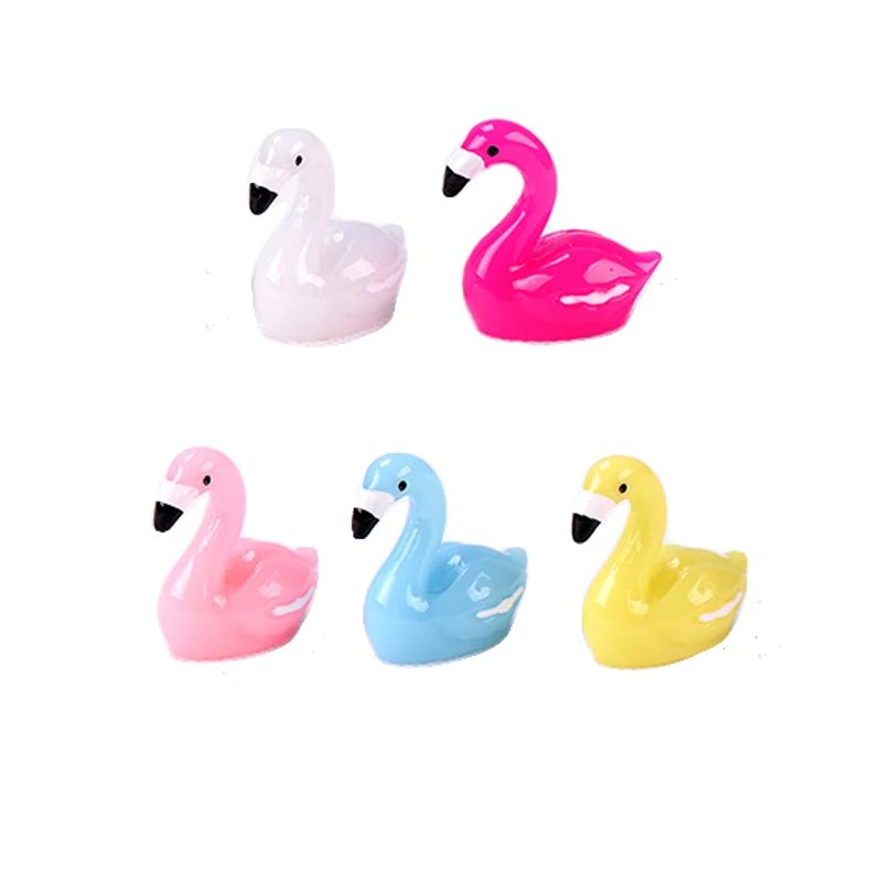 

lovely Flamingo Resin home party wedding decoration fairy garden accessories modern miniature garden artificial birds decor