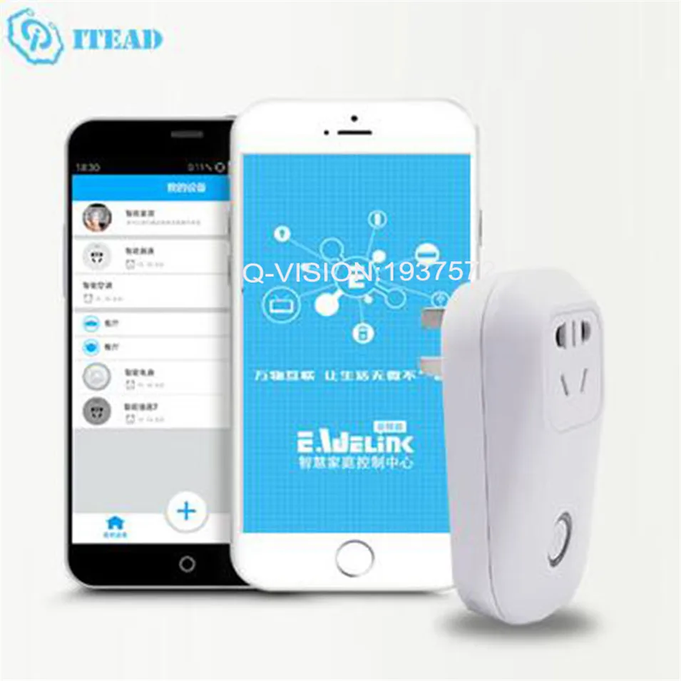 Itead Sonoff S20 Wireless WIFI Remote Control Socket Smart Timer Plug Smart Home Power Socket EU US UK Standard by App Ewelink