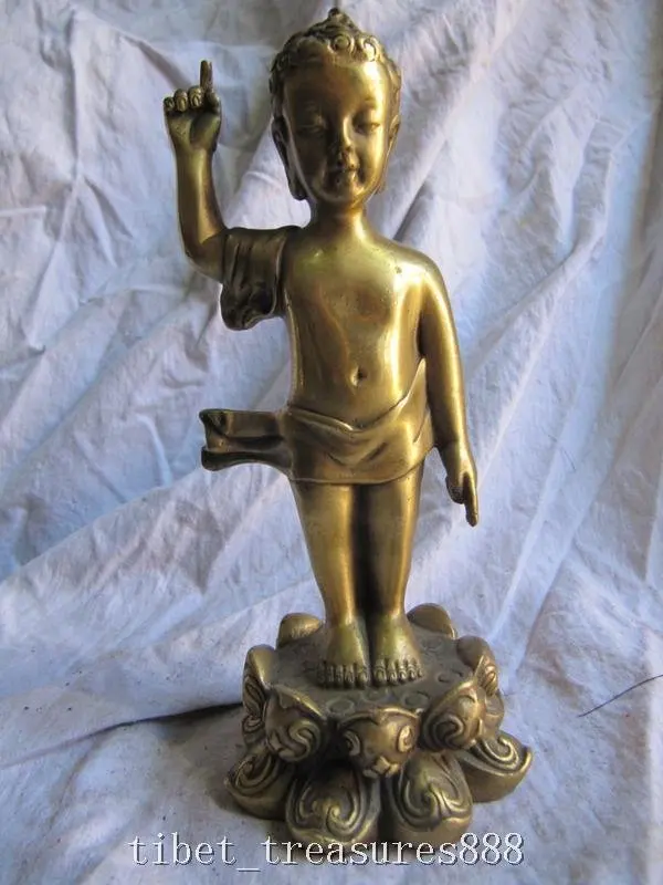 Статуя тибетского буддизма из чистой латуни Будда Шакьямуни|statue|statue tibetstatues buddha |