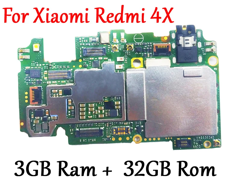 

(Tested)Full Work Original Unlock Motherboard For Xiaomi Redmi 4X 3GB+32GB Logic Circuit Board Plate Fast Ship