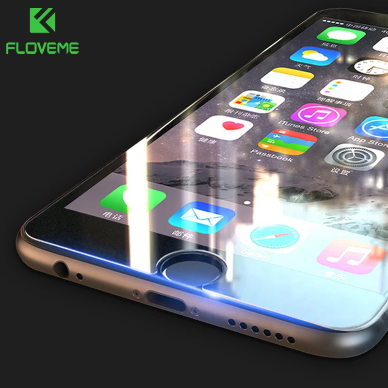 

FLOVEME Ultra Thin Tempered Glass For iPhone 6s 6 7 8 5s 5 SE 9H Protective Clear Screen Protector For iPhone 6 6s 7 8 Plus Flim