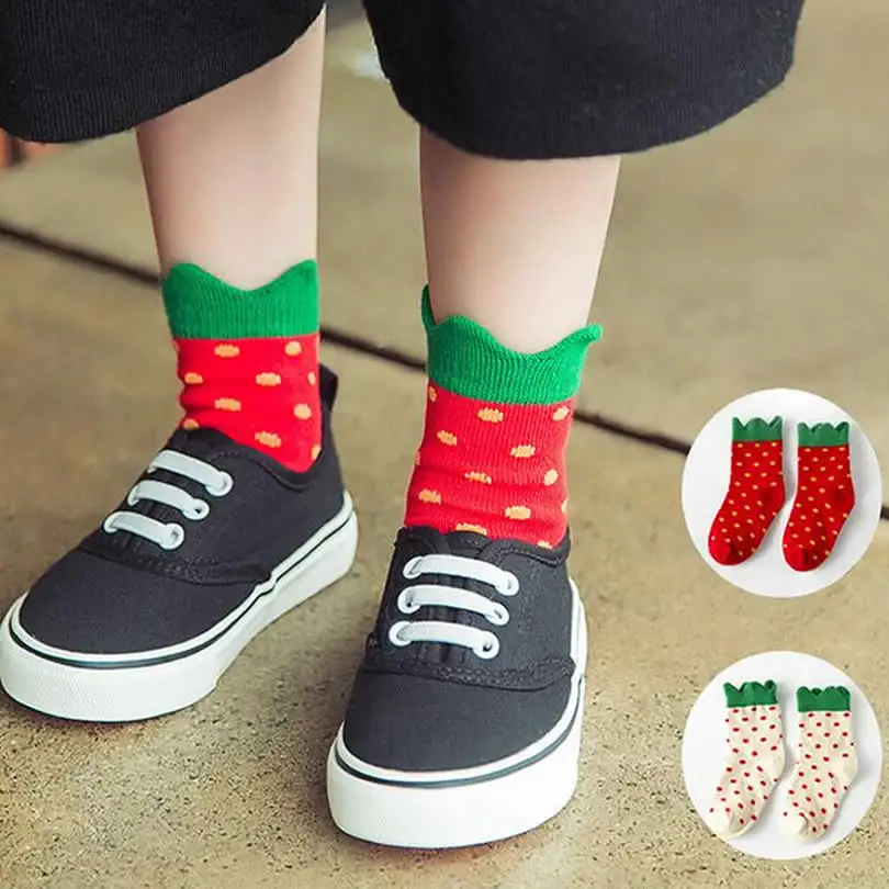 

Children Socks Christmas Socks Cotton Korea New Cute autumn Sock Girl Winter Cotton Short infant socks Warm Cartoon