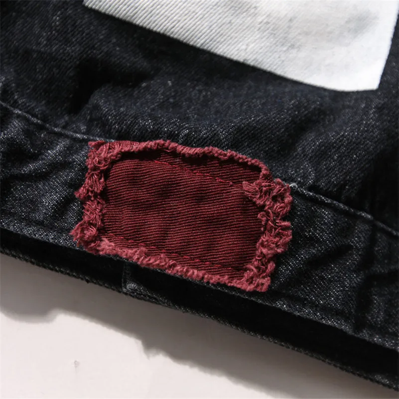 UNIVOS KUNI 2018 новые куртки Stylejaqueta masculino хип хоп Высокая уличная Мужская джинсовая с
