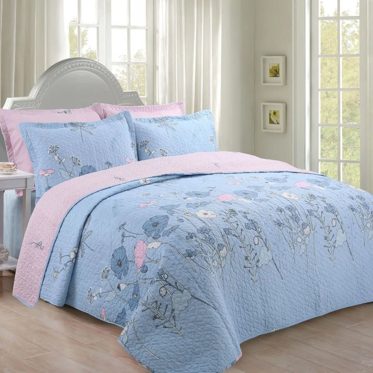 DeMissir Luxurious Cotton Quilt Sets Air Condition Blanket Bed Cover