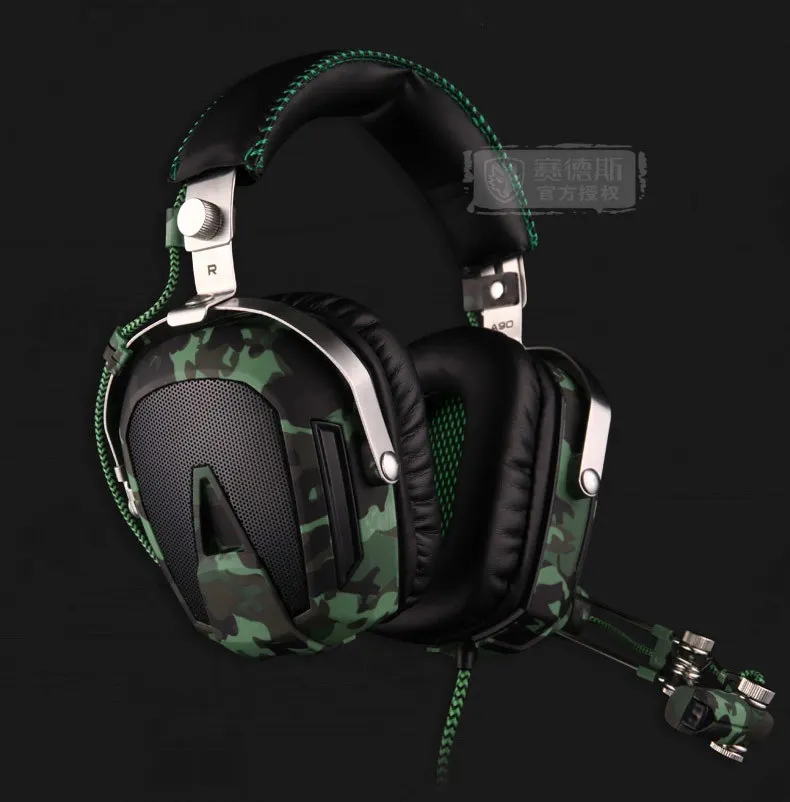 Игровые наушники SADES A90 Pilot с объемным звуком USB 7 1 цветов подсветкой|Наушники и