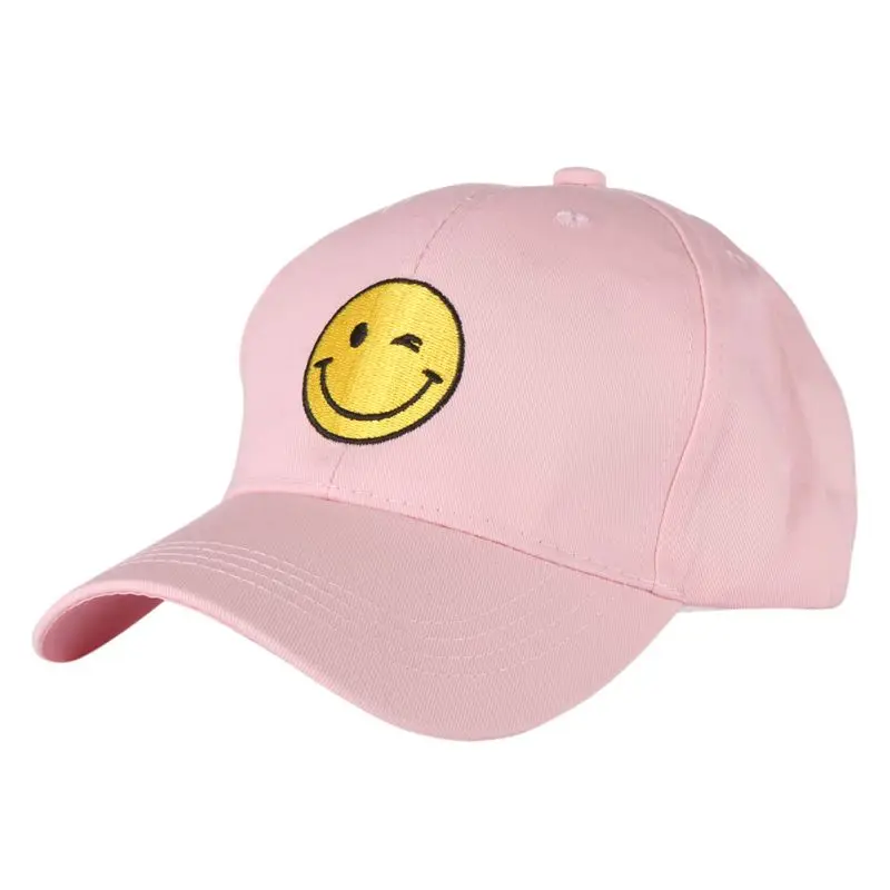 

Men Women Embroidered Smile Face Hip Hop Suede Cap Baseball Cap Blank Dad Hats Snapback Trucker Hat Men Casquette