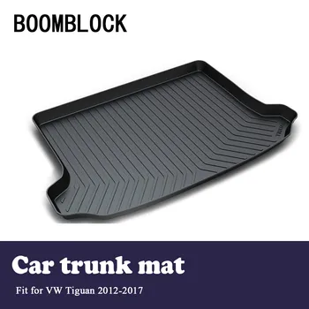 

BOOMBLOCK Car Interior Accessories Non-slip Dustproof Trunk Special Floor Foot Mat For VW Tiguan 2017 2016 2015-2012