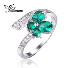 Jewelrypalace Mariposa 1ct Creado Especial Nano Ruso Esmeralda Anillo de Plata de Ley 925 2016 Nueva Joyería Fina Para Las Mujeres