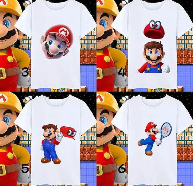 Super Mario Odyssey costumes Fashion T shirt Hipster Printed Short