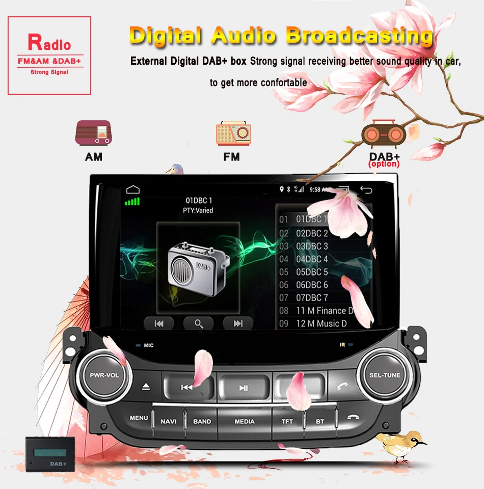 Discount 8 inch 1024*600 Android 9.0 4G+64G Car Multimedia Player For Chevrolet Malibu 2013-2015 Video Audio Stereo Car DVD Tape Recorder 11