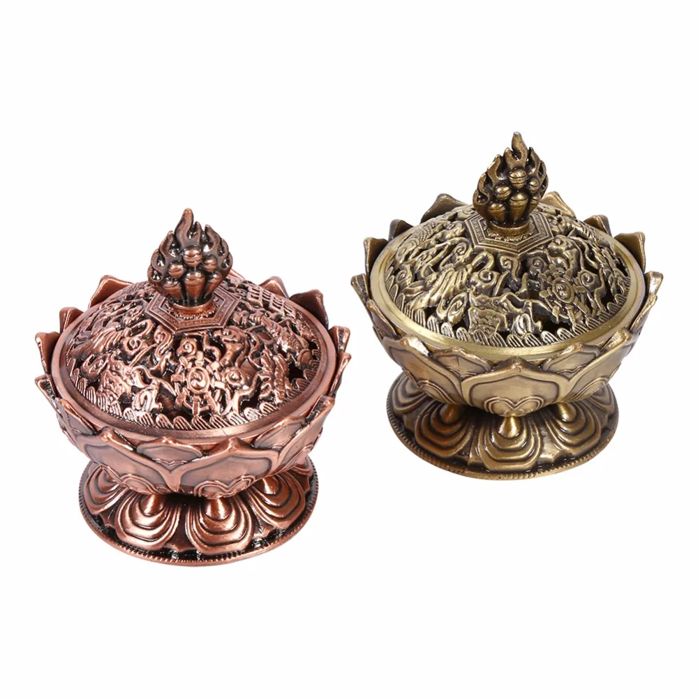 Buy Lotus Incense Burner Zinc alloy Bronze Mini