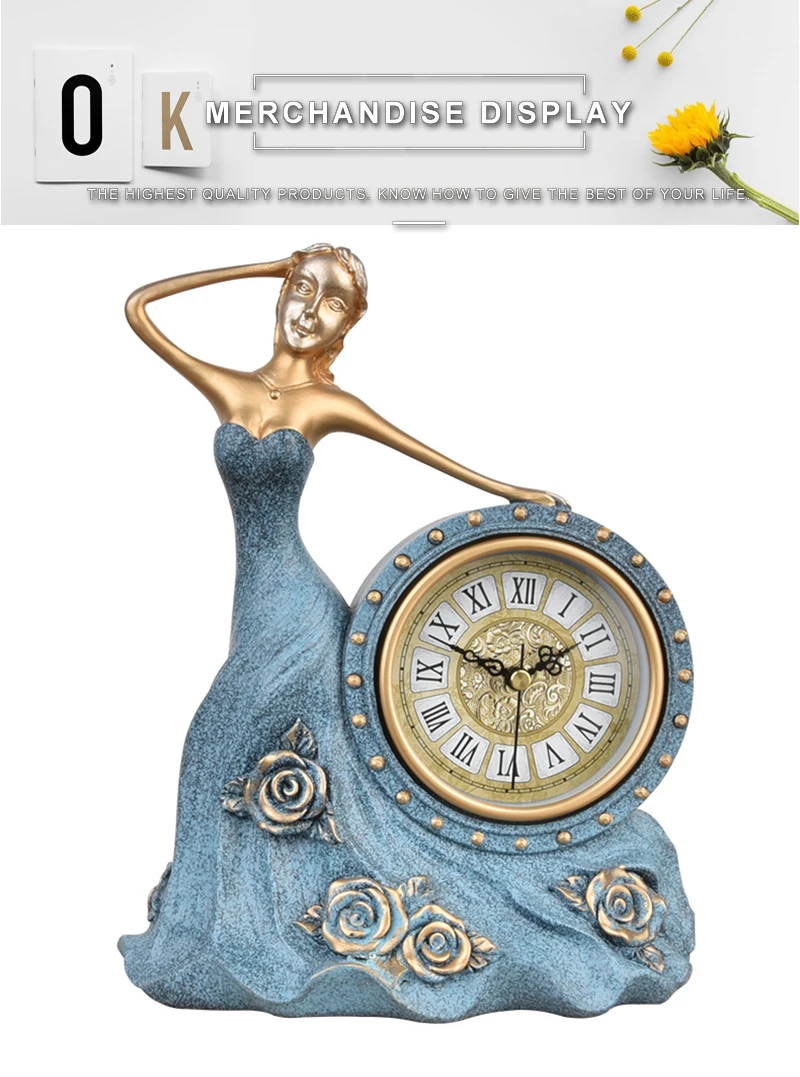 desk retro flip clock office accessories decoration desk clock wood thermometer clock shabby chic vintage style digital  (4)